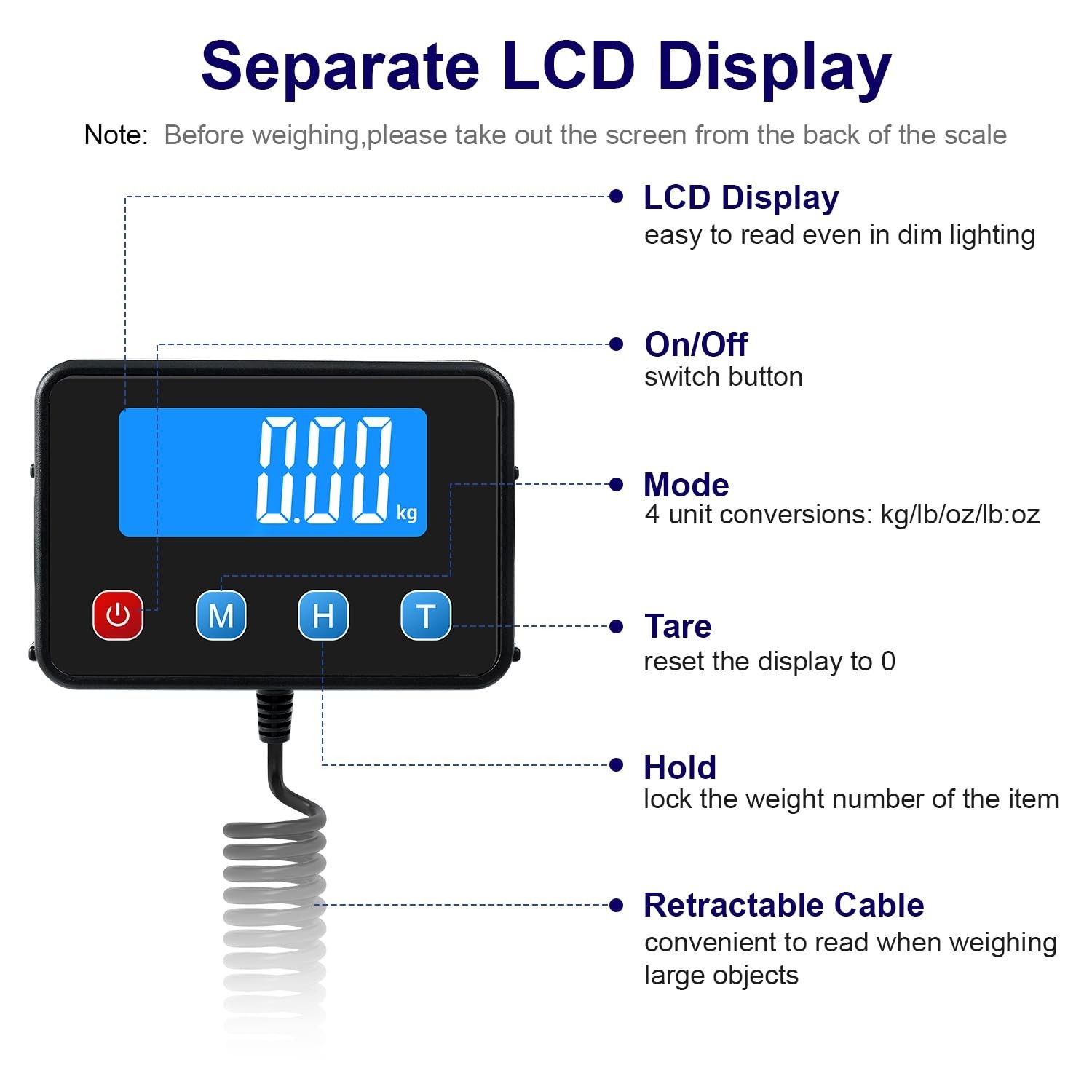 Digital Shipping Postal Scale 0.5 oz High Accuracy! 440lb Commercial Weight Scal