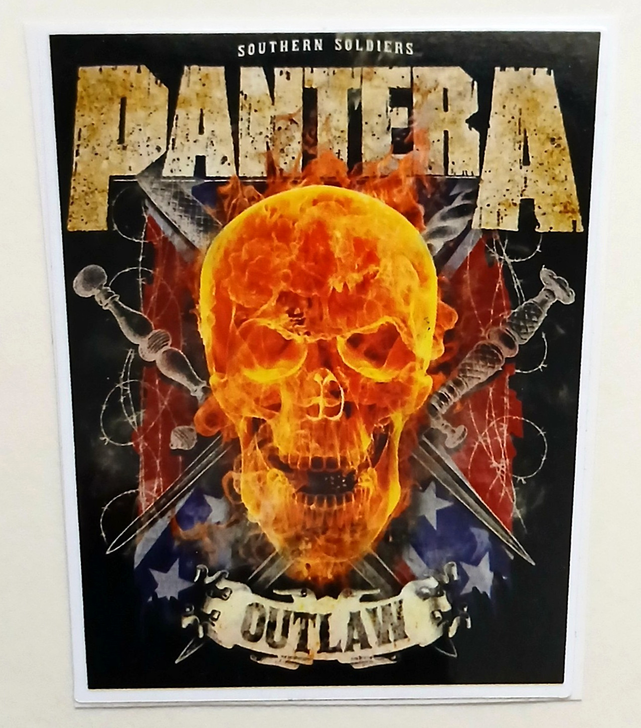 PANTERA – Die Cut Sticker Decal Music Band Rock Metal Outlaw "Southern Soldiers"