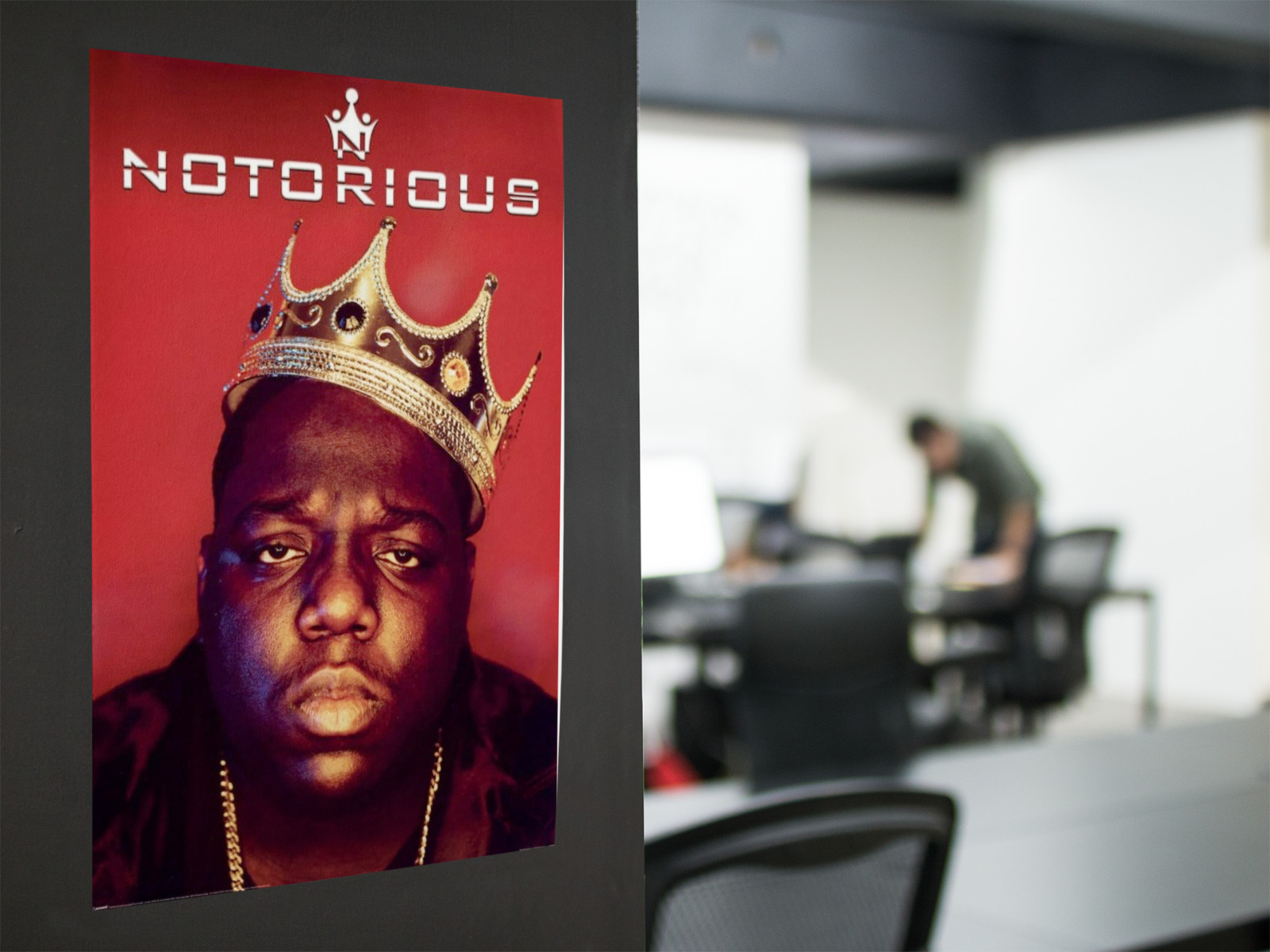 Biggie Notorious Music Poster Graphic Wall Decal Removable Adhesive Backing