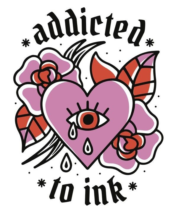 Addicted To Ink Sticker