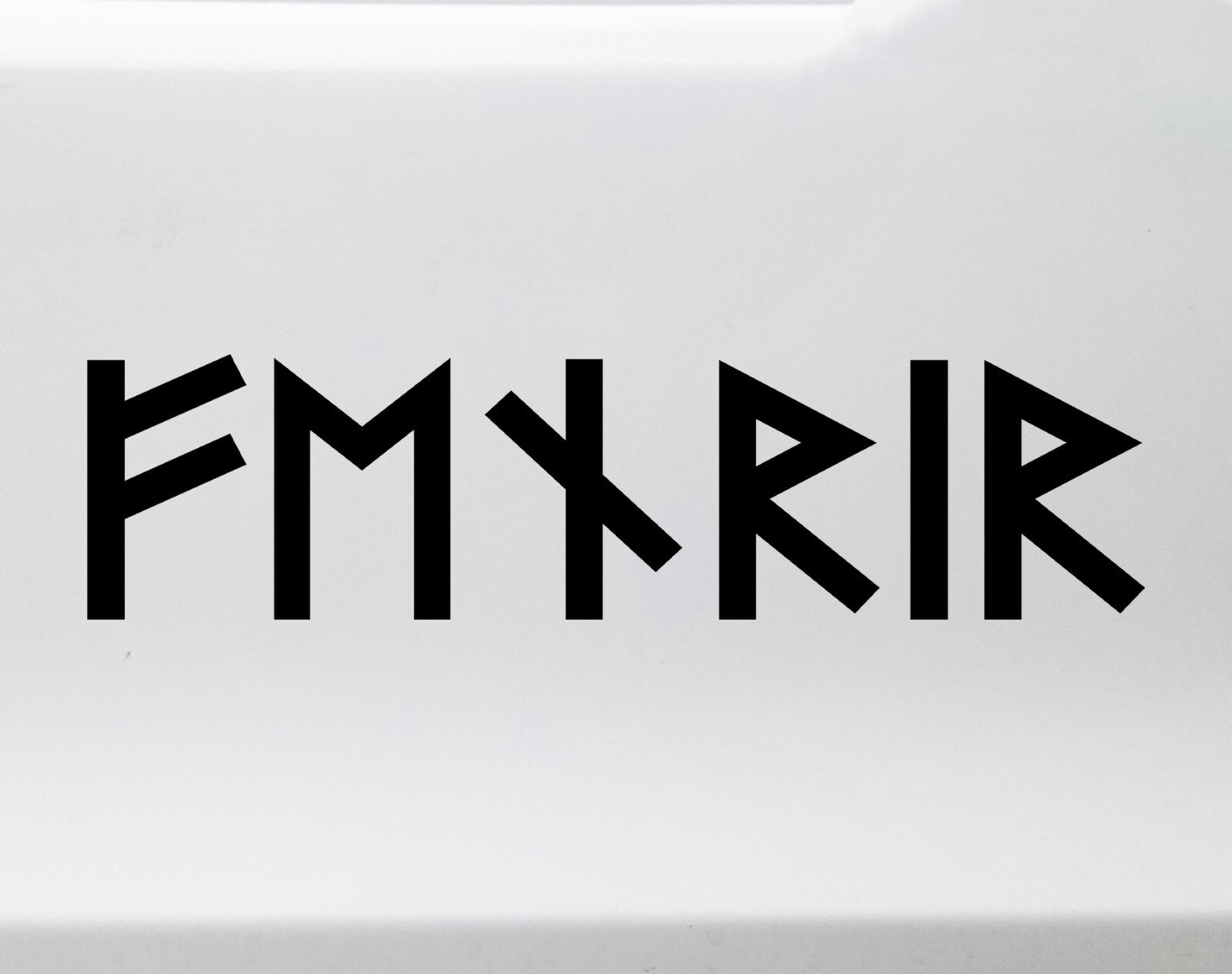 Fenrir in Futhark Vinyl Decal – Elder Viking Norse Wolf – Die Cut Sticker