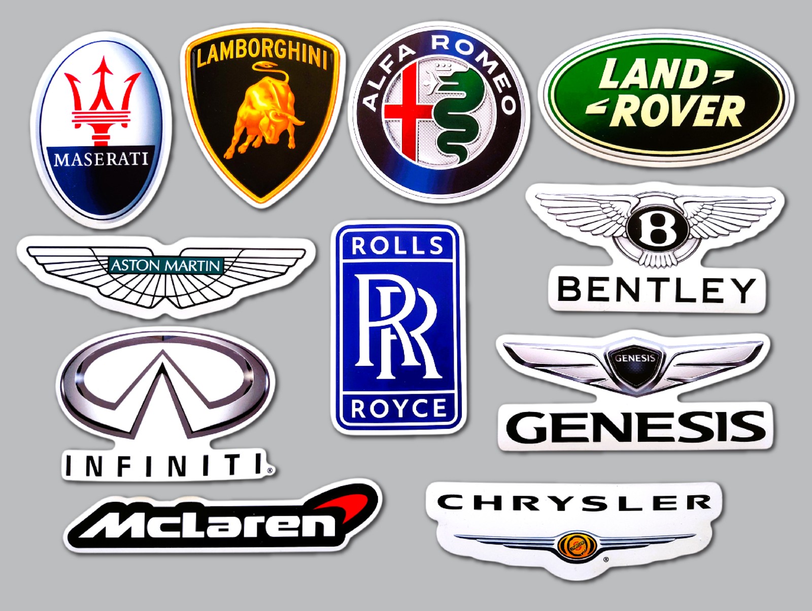 Car / Truck / SUV Vinyl Sticker Lot (10 Pack) SET 4 auto sports car muscle race