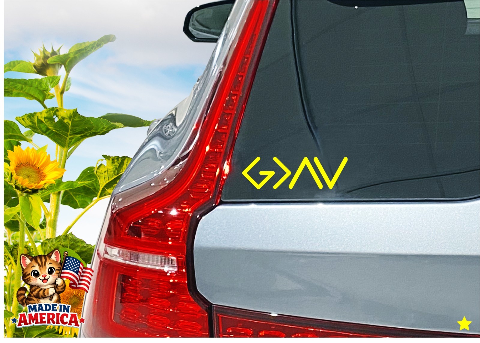 God is Greater than Highs and Lows Decal Sticker Christian Faith Religious Jesus