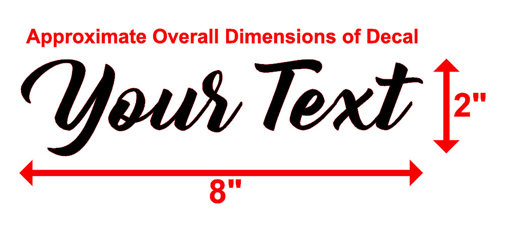 YOUR TEXT Vinyl Decal Sticker Car Window Bumper CUSTOM Personalized Lettering