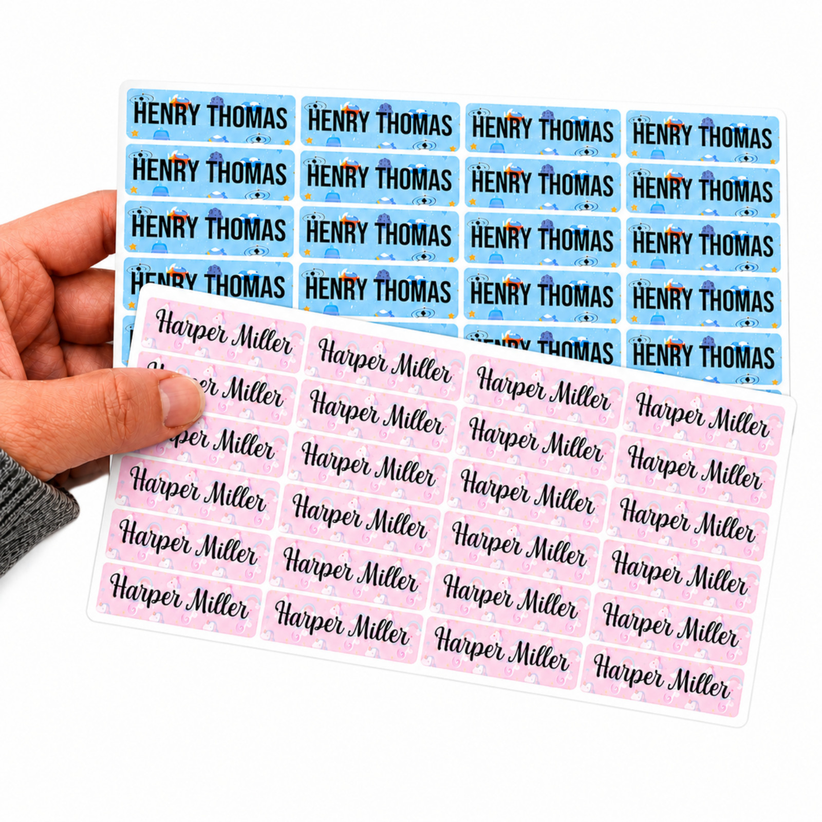 Personalized Kids Name Labels for Daycare and – 24 Personalized Labels Per Sheet