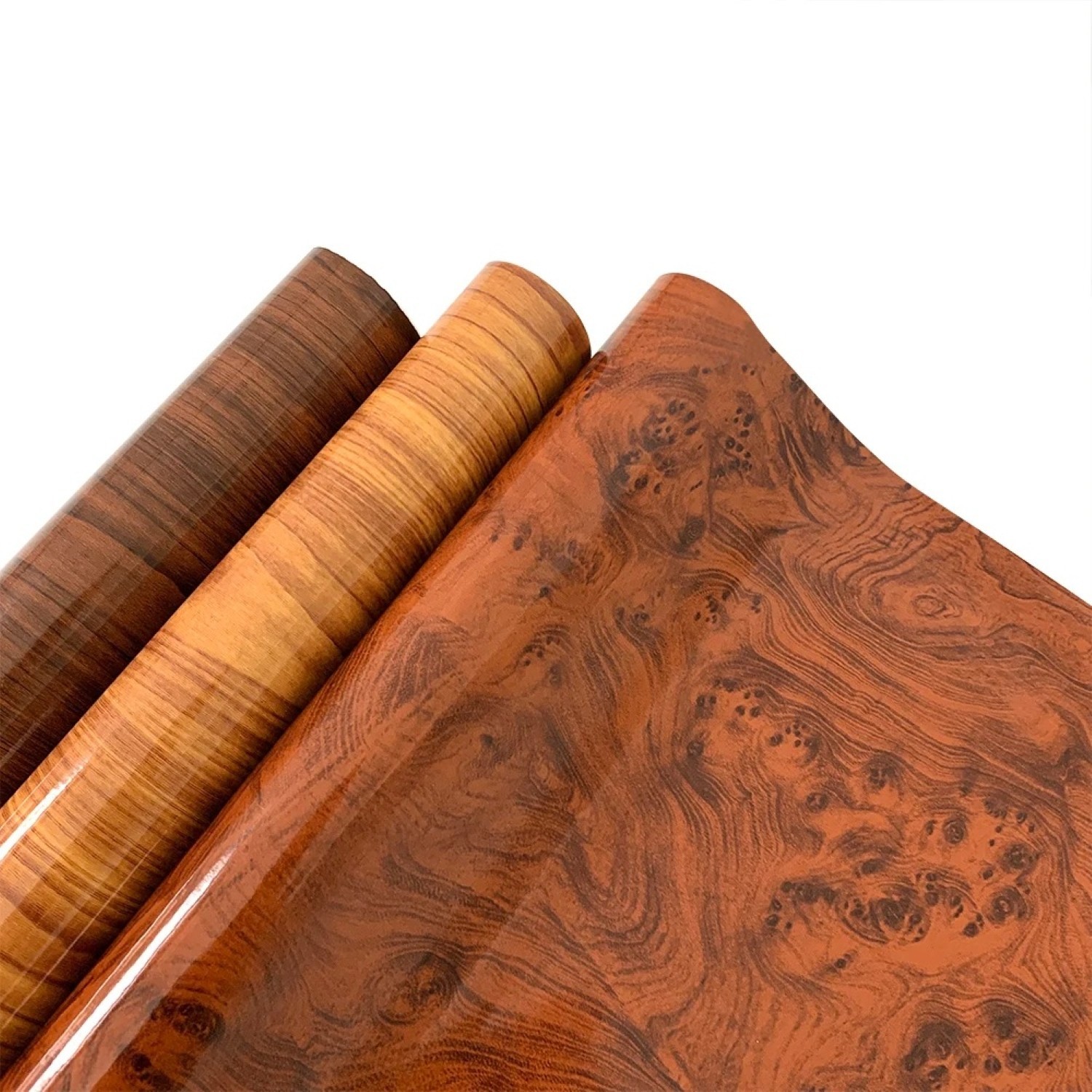 Sticker Decal Wrap PVC Film Glossy Wood Grain Polymeric DIY Car Interior Vinyl