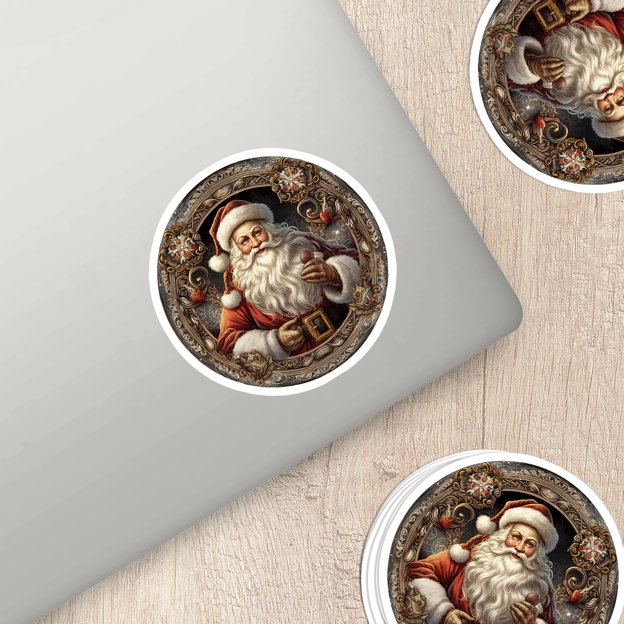 Santa Claus Vinyl Sticker – Bring the Magic of Christmas Anywhere