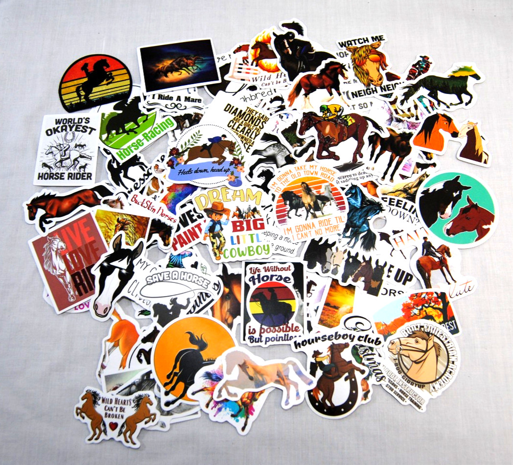 Horse Stickers for Laptop, Water Bottles Plus for Kids to Adults 200Pcs T2694