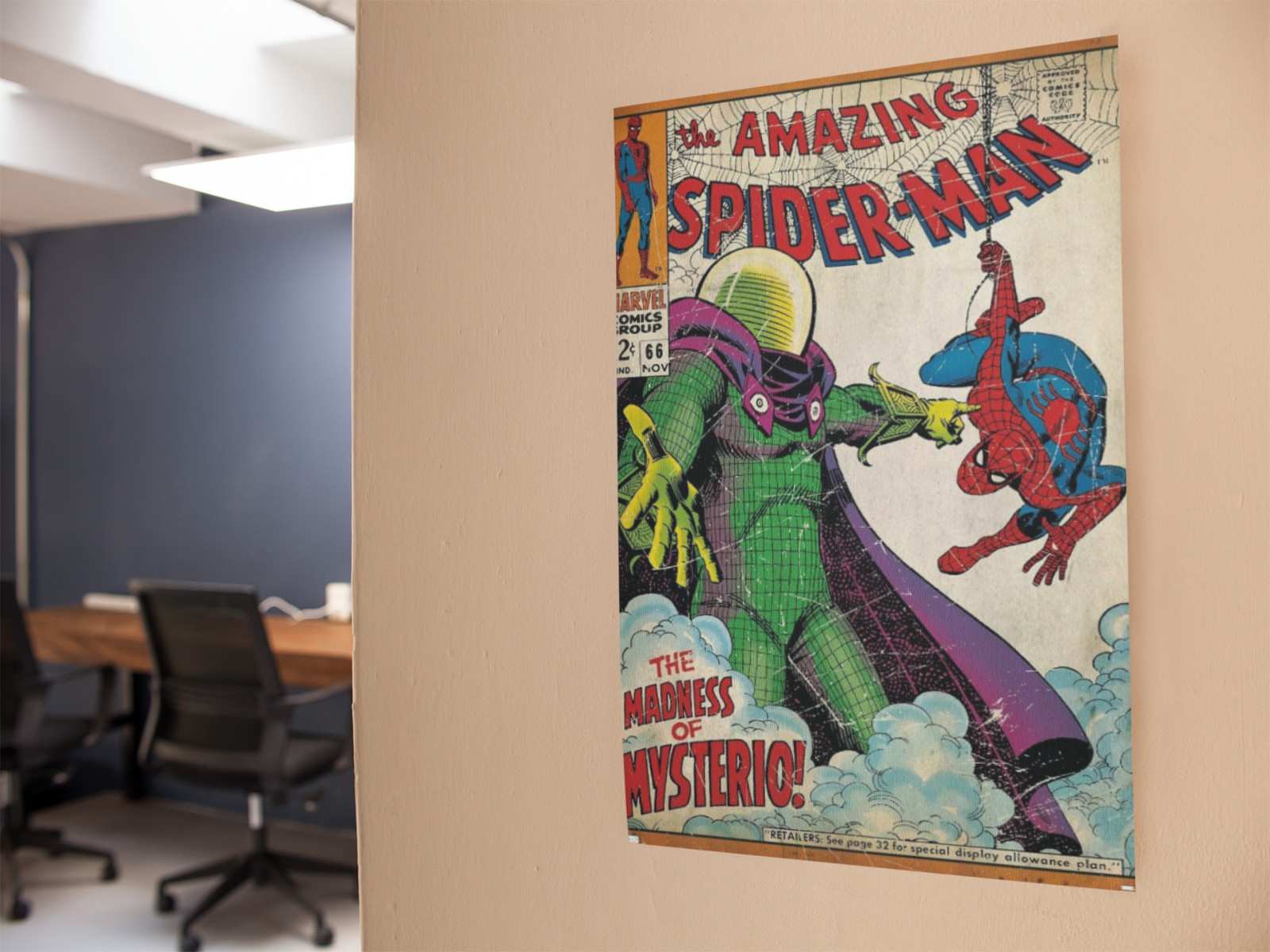 Vintage Comic Style Wall Vinyl Poster Removable Peel and Stick Decor
