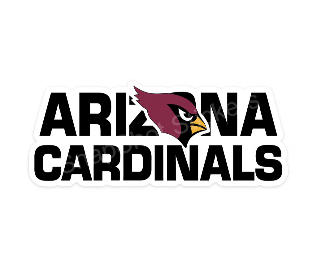 Arizona Red Black Football Weather Resistant Vinyl Sticker/Decal 02