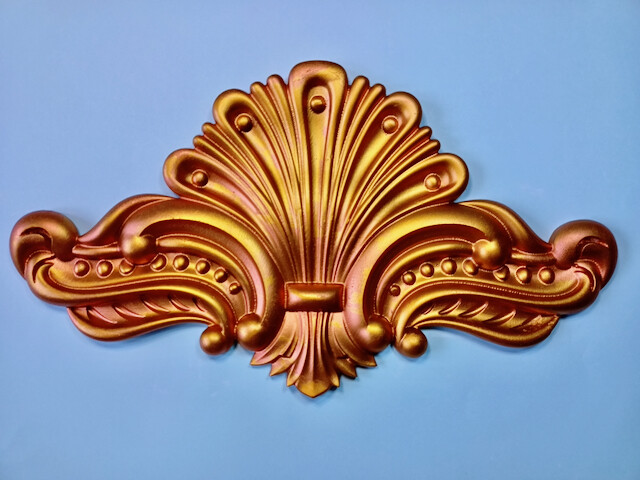 Plaster Ornament in Gold, Silver, Bronze etc. Relief, Decoration "Athene"