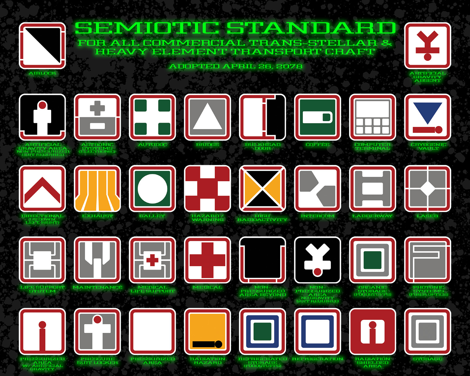 Semiotic Standard Stickers Alien Movie Signage 3.75" Vinyl Decal
