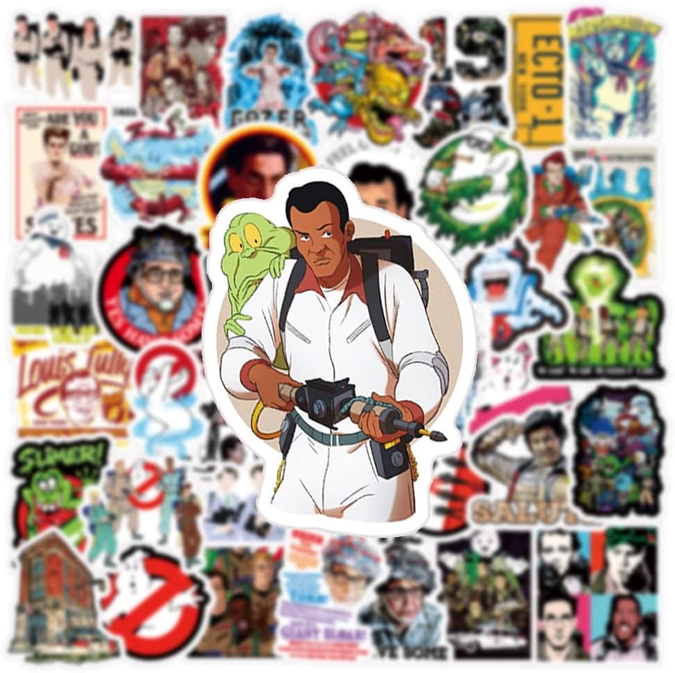 50PCS Ghostbusters Stickers – Vinyl Waterproof Movie Stickers for Kids & Adults