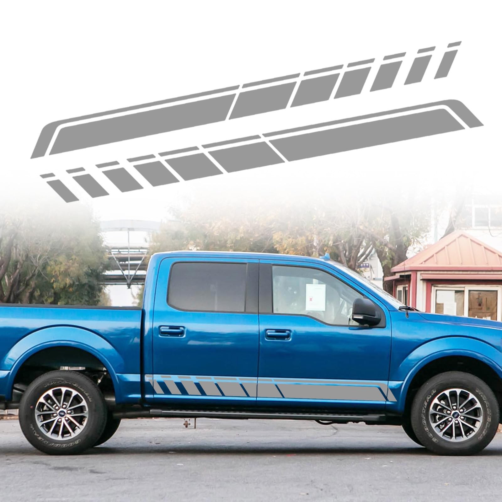 Car Auto Racing Body Side Stripes Vinyl Modified Stripe Decal Cars Side Door …