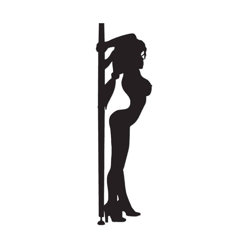 Pole Dancer Stripper Sexy – Decal Sticker – Multiple Colors & Sizes – ebn3391