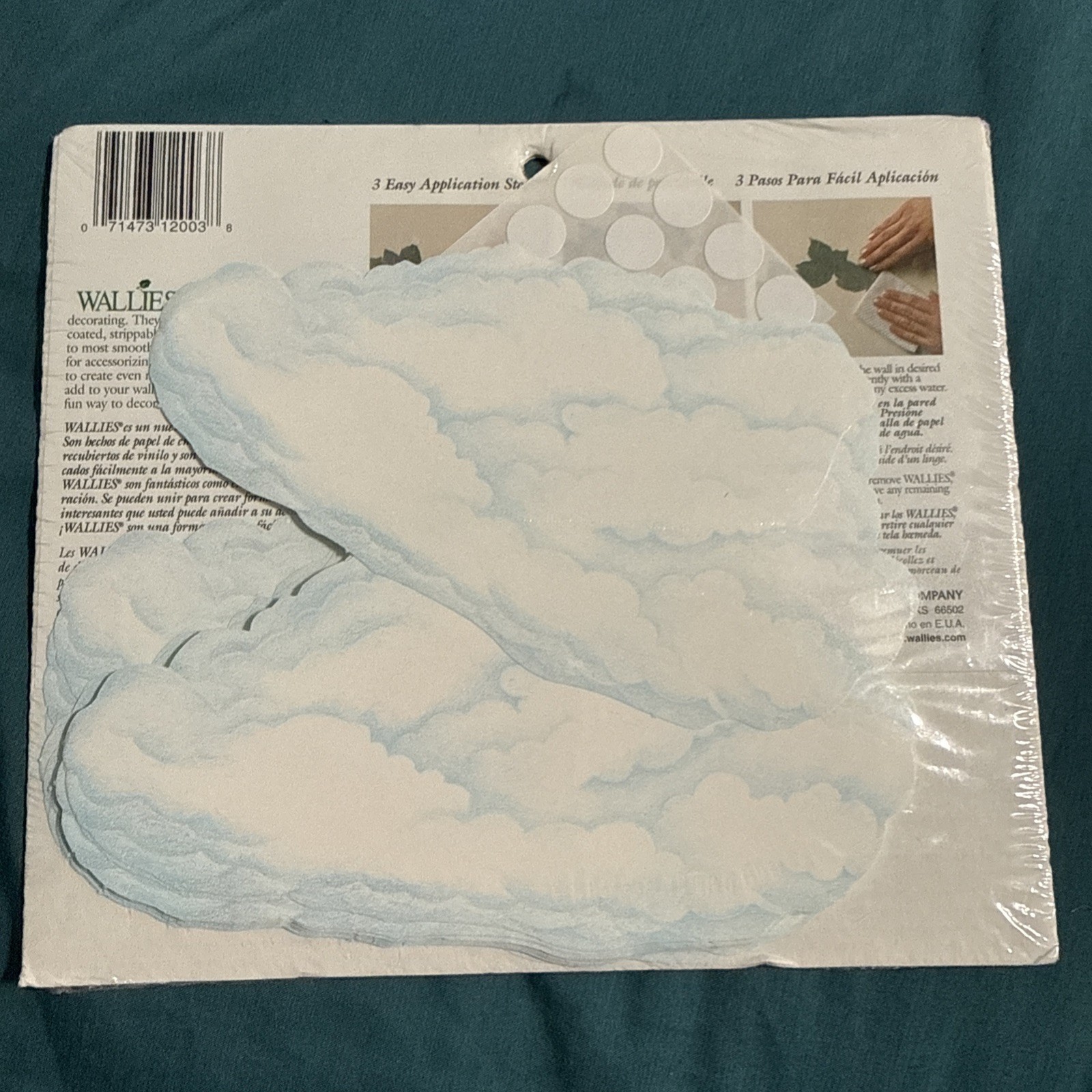 25 New Large Cloud Wallies Fluffy White Clouds Sky Wall Border Stickers Mural