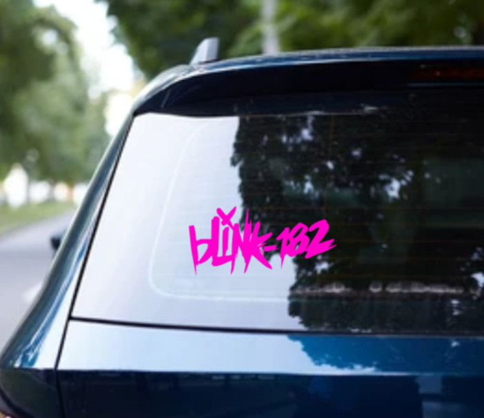 Blink 182 Car Decal Vinyl Glossy Band Logo Bumper Sticker Punk Pop