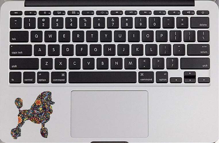 Standard Poodle Miniature Poodle Dog Silhouette Vinyl Decal Sticker