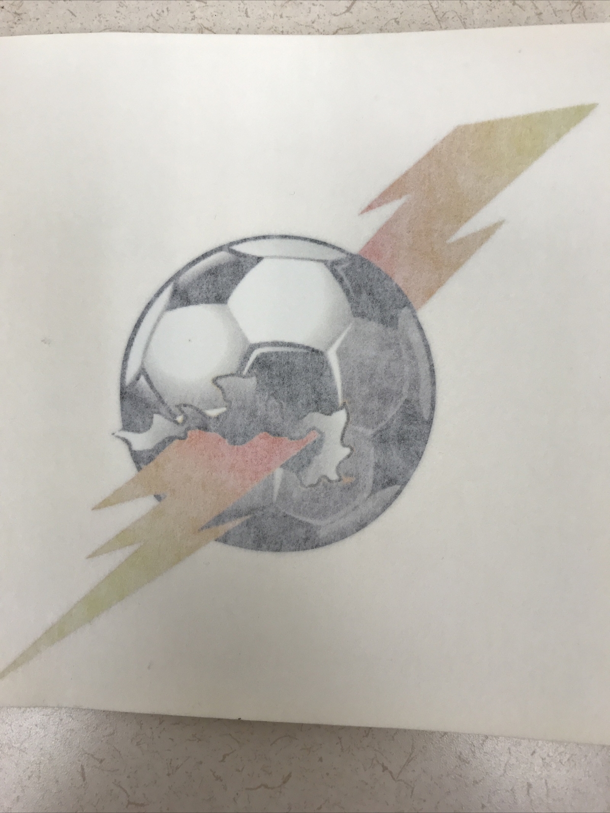 NEW Sticker SOCCER BALL Lightning Car Sport VinylDecal Waterproof Football