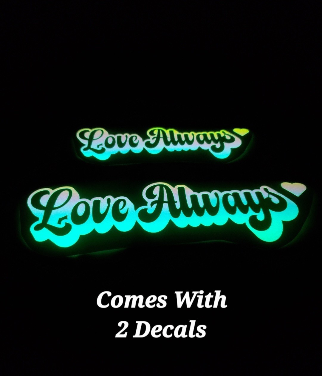 Glow In The Dark Vinyl Decals Lovely Quotes Decor Medium Size Lit Studios New