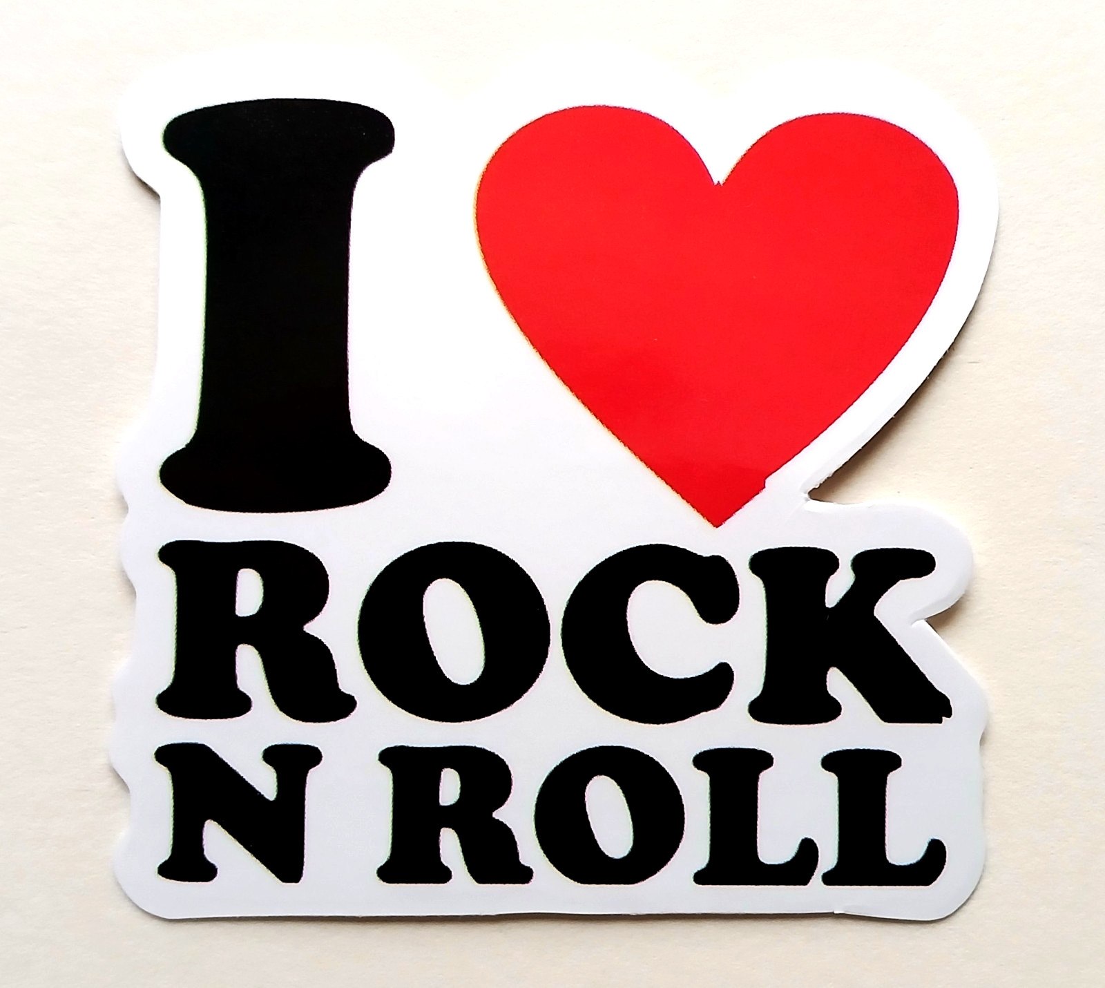 I LOVE ROCK N ROLL – Guitar Hero Logo Die Cut Sticker Decal Music Metal Rock