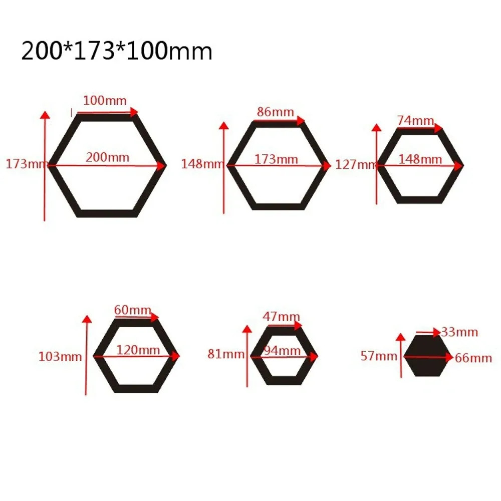 Hexagonal Mirror Stickers 24pcs Acrylic 3d Bedroom Self-adhesive Decoration Home