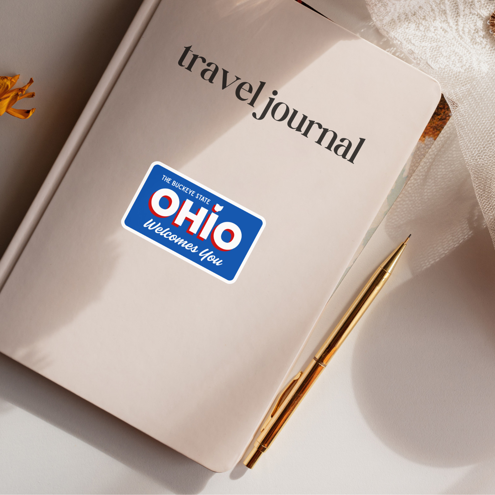 Welcome to Ohio Sticker The Buckeye State Vinyl Waterproof Decal
