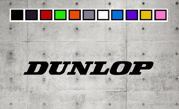 Dunlop Word LOGO Vinyl Decal Sticker Emblem Car Truck Window 4" 6" 8"