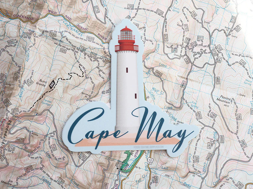 Cape May NJ Lighthouse Sticker