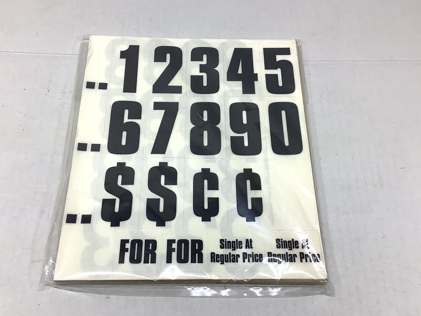 Black Pricing Numbers Multiple Sheets 50-100? – Brand Unknown