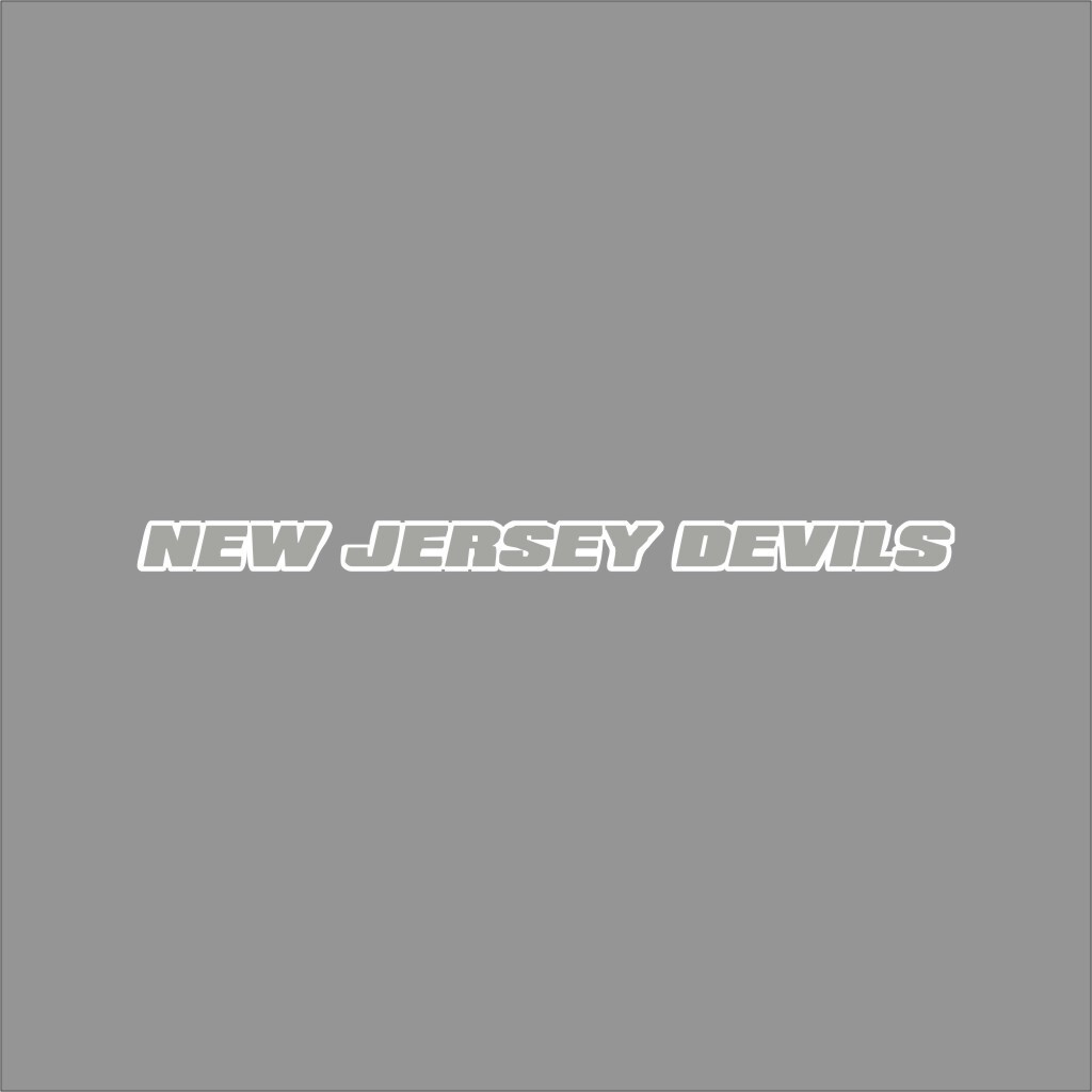 New Jersey Devils #2 NHL Team Logo 1 Color Vinyl Decal Sticker Car Window Wall