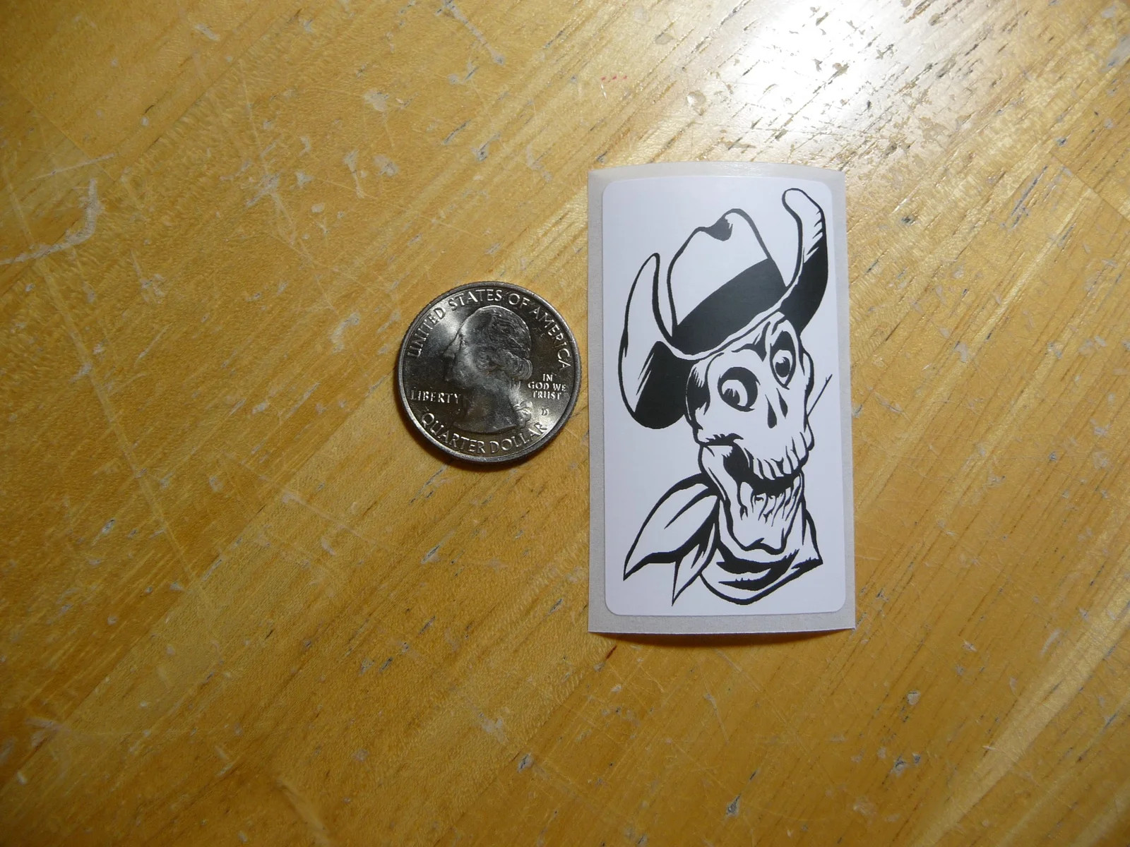 COWBOY SKULL STICKER DECAL 1 – 50 BULK PACK FUNNY COUNTRY WESTERN PRANK