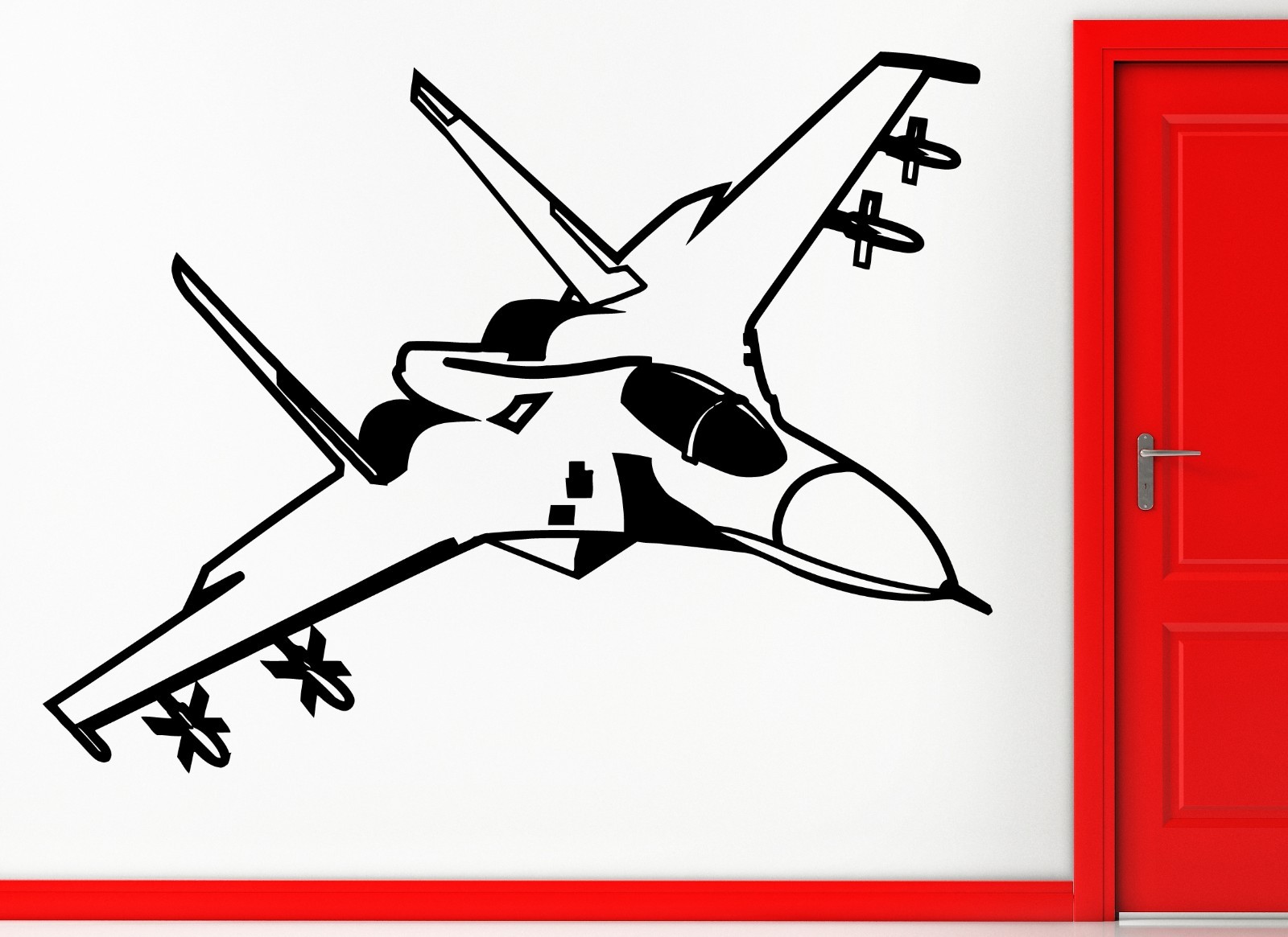 Fighting Jet Air Force Airplane Decor Wall Stickers Vinyl Decal (z2250)