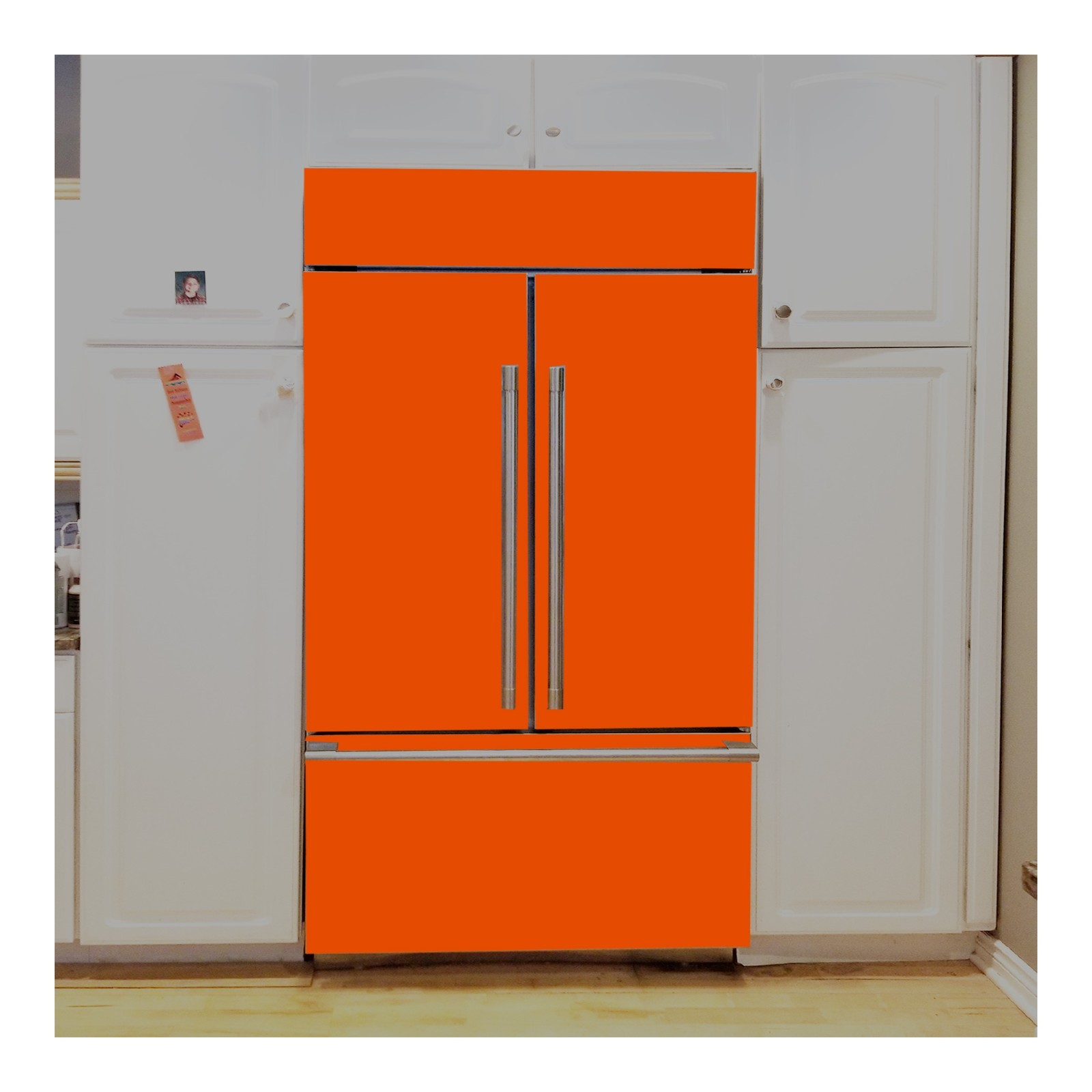 Abstract Art Fridge Vinyl Wrap Refrigerator Sticker Modern Kitchen