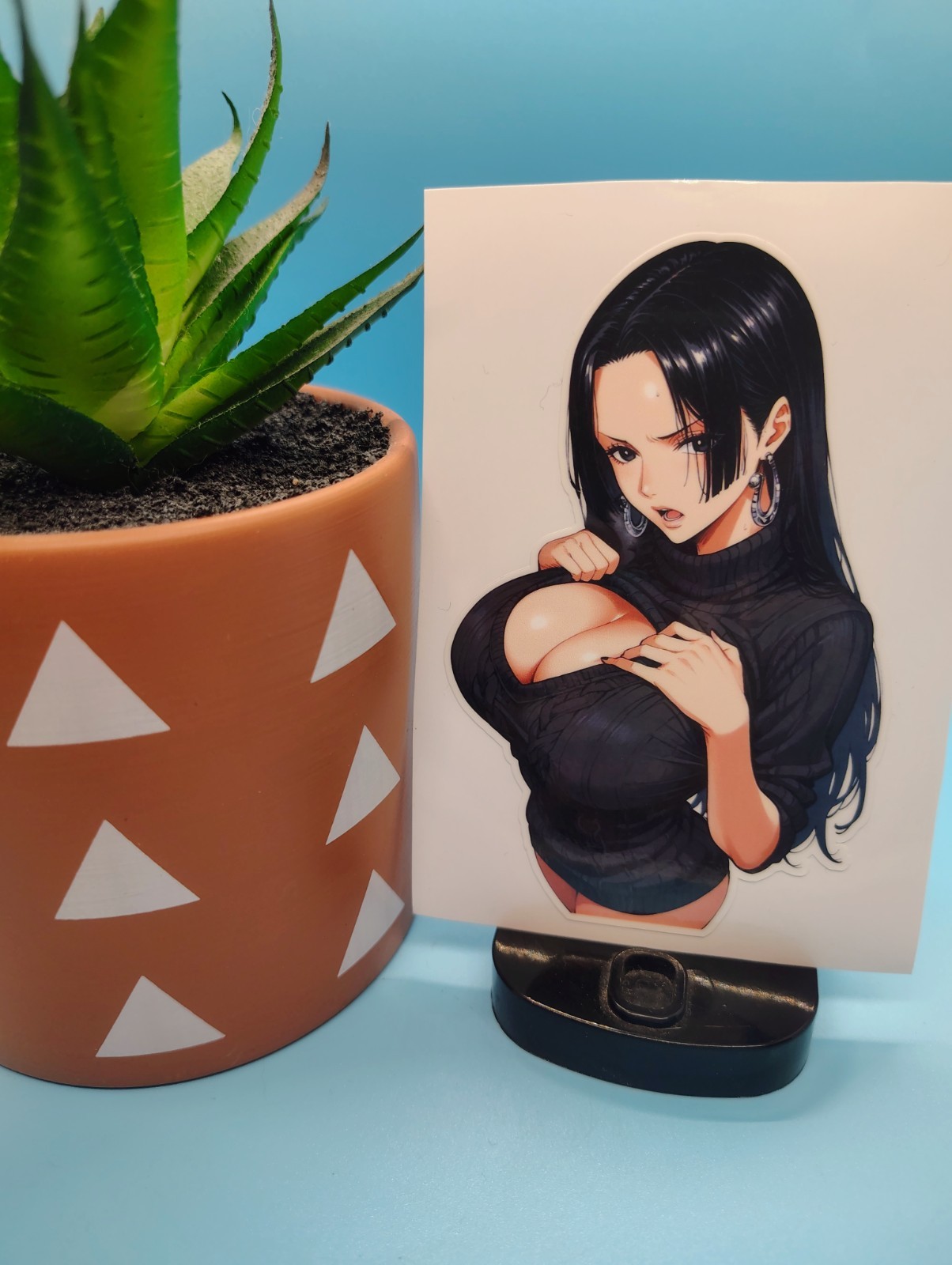 (4.5 Inches) One Piece – Boa Hancock (Oppai #12) – Water-Resistant Vinyl Sticker