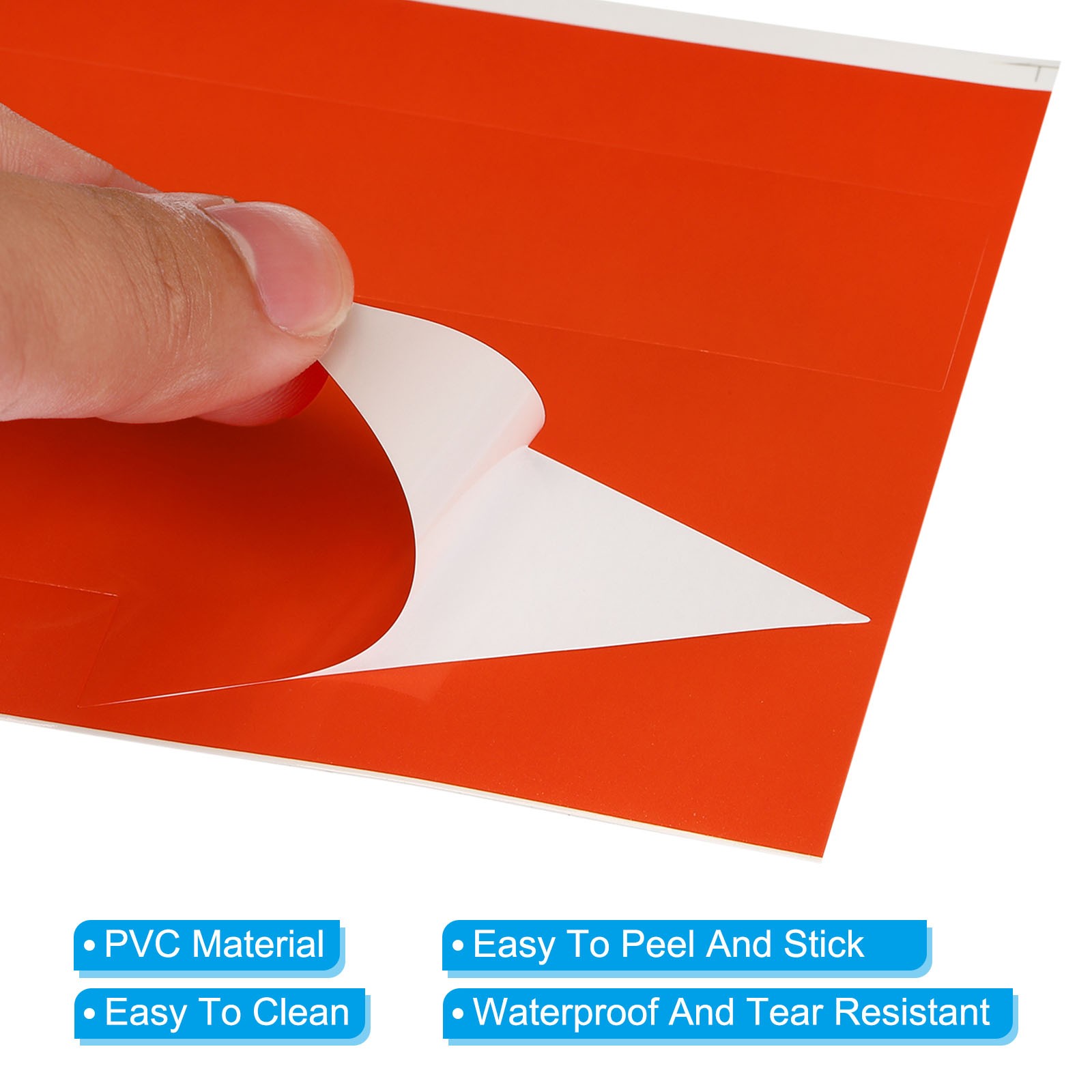15Pcs 8"x2" Arrow Sticker Self Adhesive Large Arrow Sign Floor Red