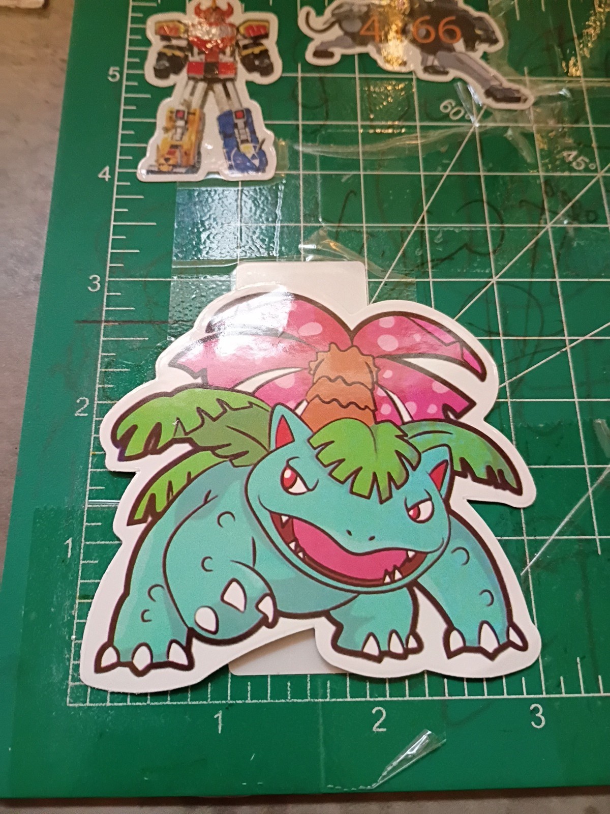 POKEMON STICKER X VENASAUR 3X3 INCHES STICKER X VYNIL DIE CUT STICKER HIGH GLOSS