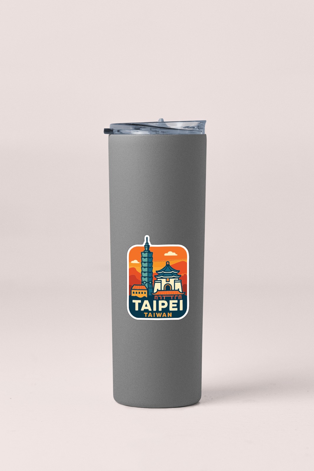 Taipei Taiwan Sticker Decal Vinyl Die-Cut City Skyline Landmark Design