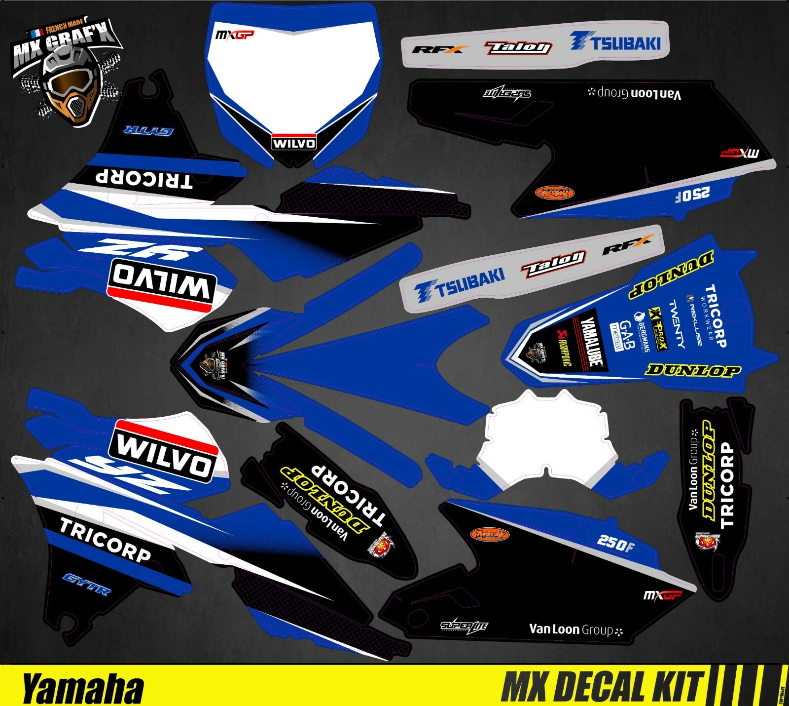MX Decal Kit For Yamaha YZF – Wilvo