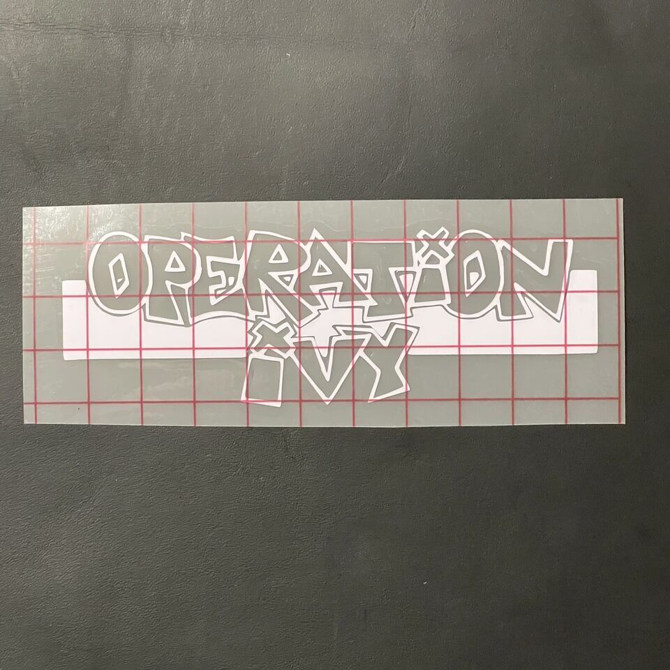 Operation Ivy Car Decal Vinyl Band Logo Glossy Bumper Sticker Punk Rock Ska
