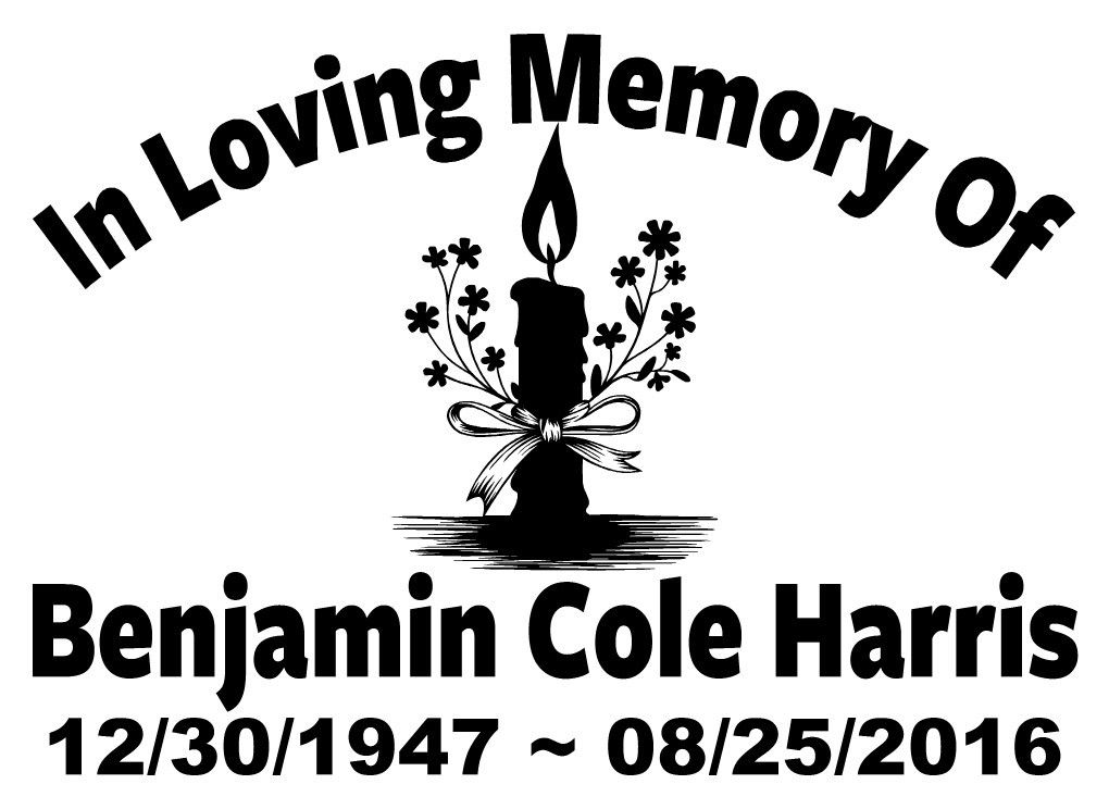 In Loving Memory Candle Eternal Flame Memorial Car Sticker Decal 3 Font Choices