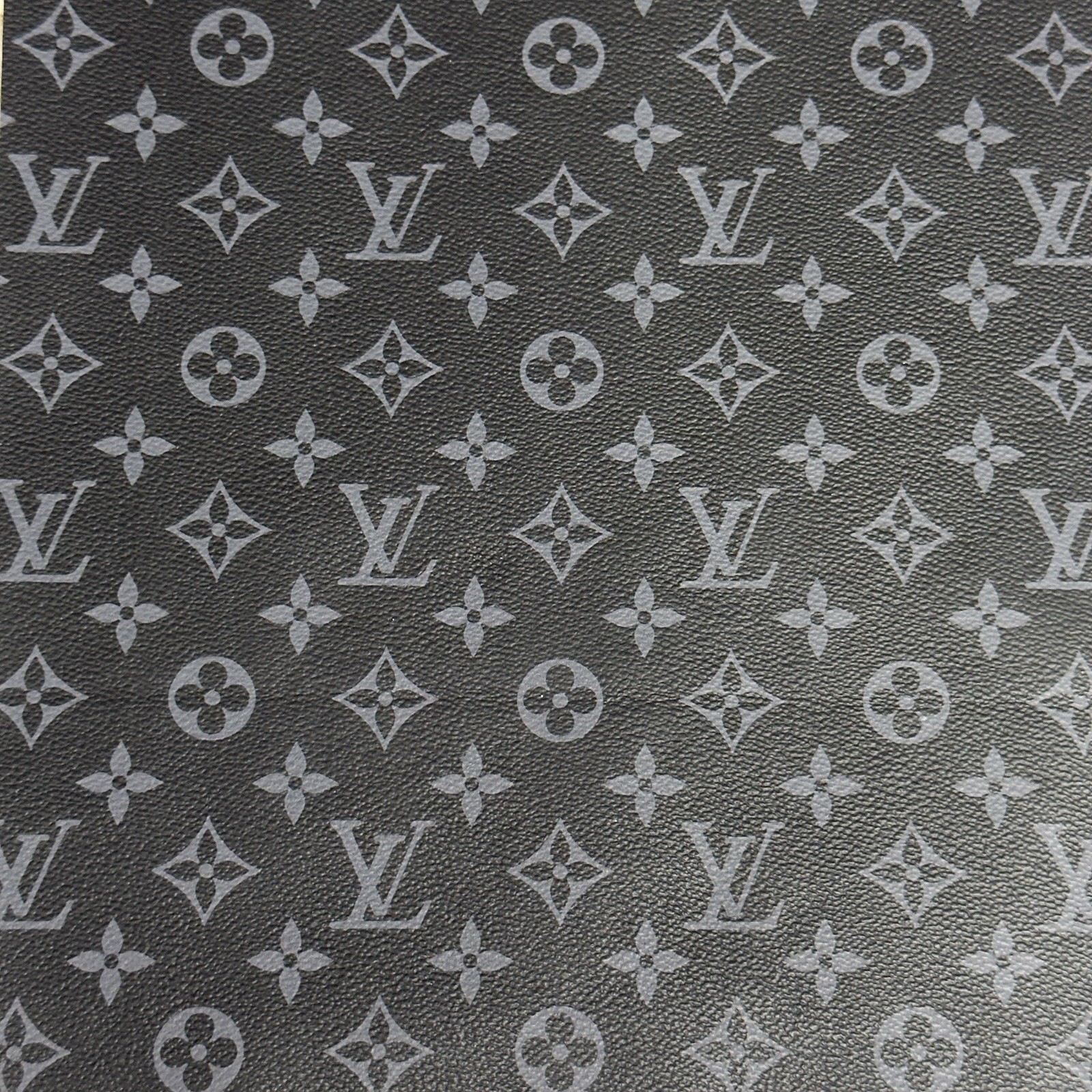 LV Gray Monogram Vinyl for Crafting Classic Size piece 12" X 12"
