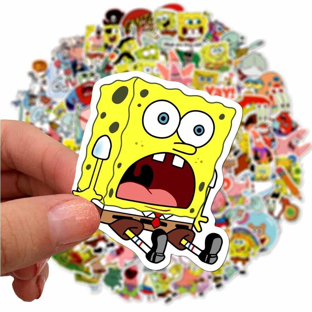 SPONGEBOB Stickers [A] SQUAREPANTS Squidword PATRICK ~ Vinyl Skateboard Decals