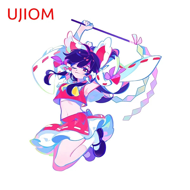 UJIOM Hakurei Reimu Wall Stickers Game Room Wallpapers Decals House Decoration
