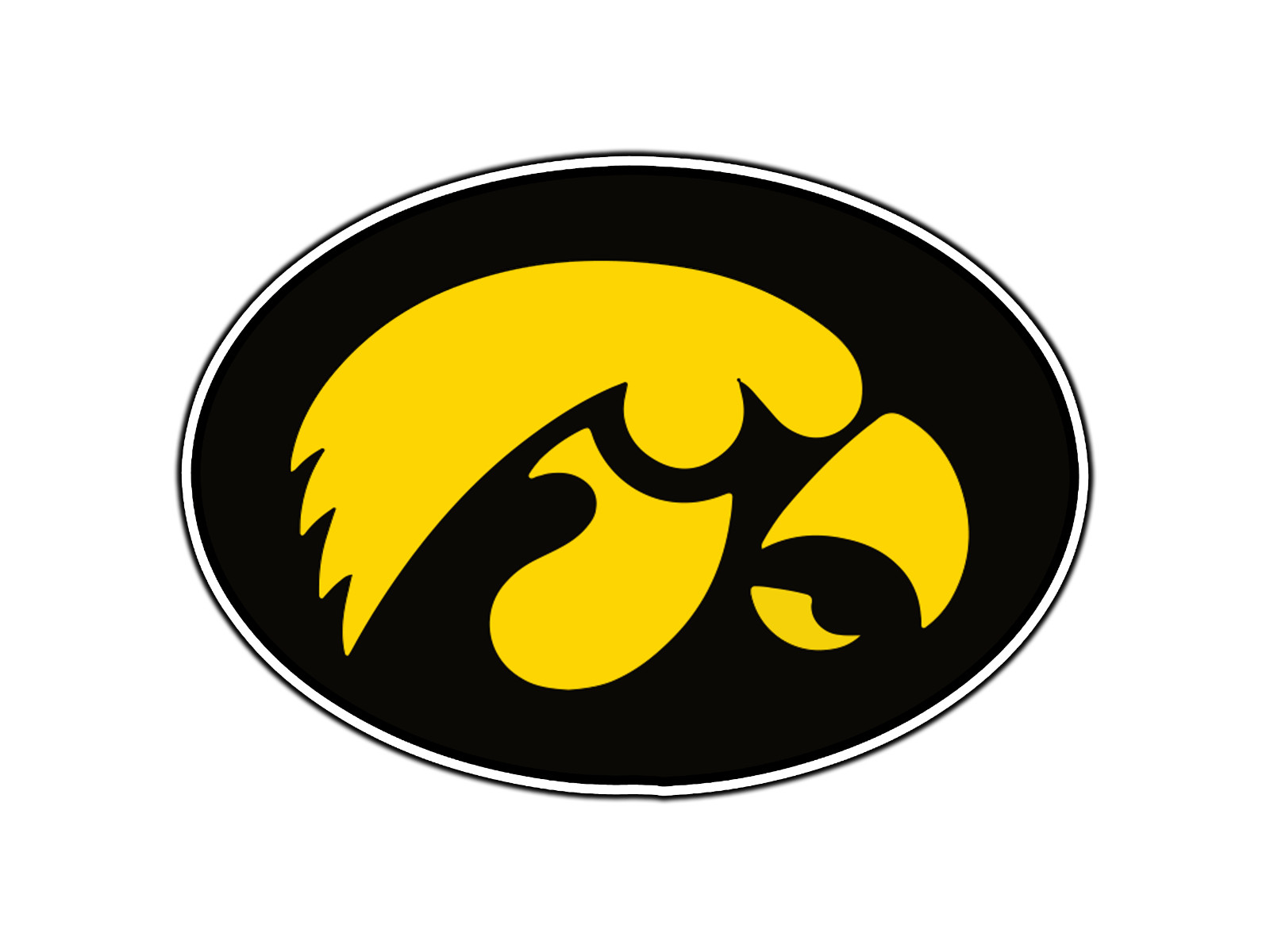 #547 Iowa Hawkeyes Logo #1 Waterproof Vinyl Sticker Decal Die-Cut
