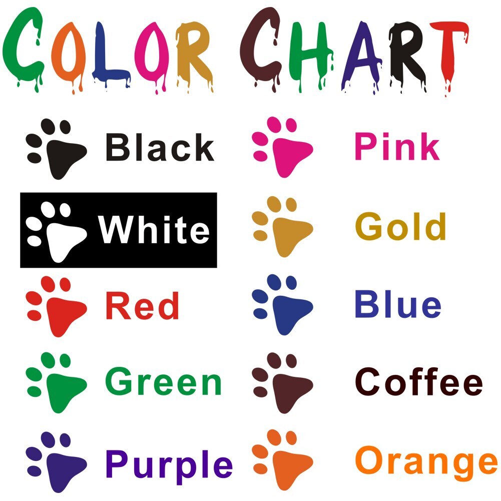 Paw Sticker Vinyl Decal – Dog Cat Pet Puppy Love Wall Decor Car Window