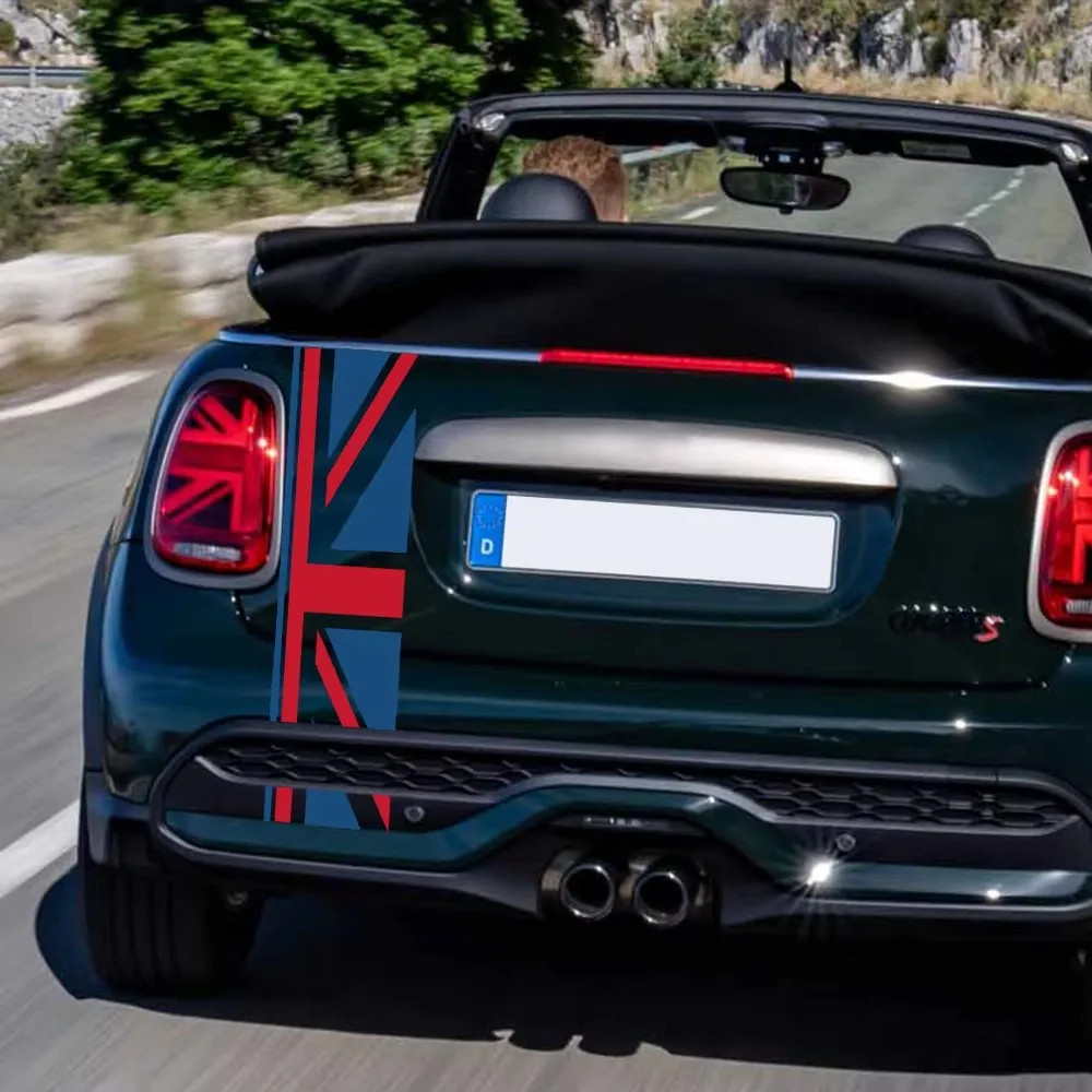 Aftermarket Union Jack Rear Trunk Decal for Mini Cooper One / JCW / S / Clubman