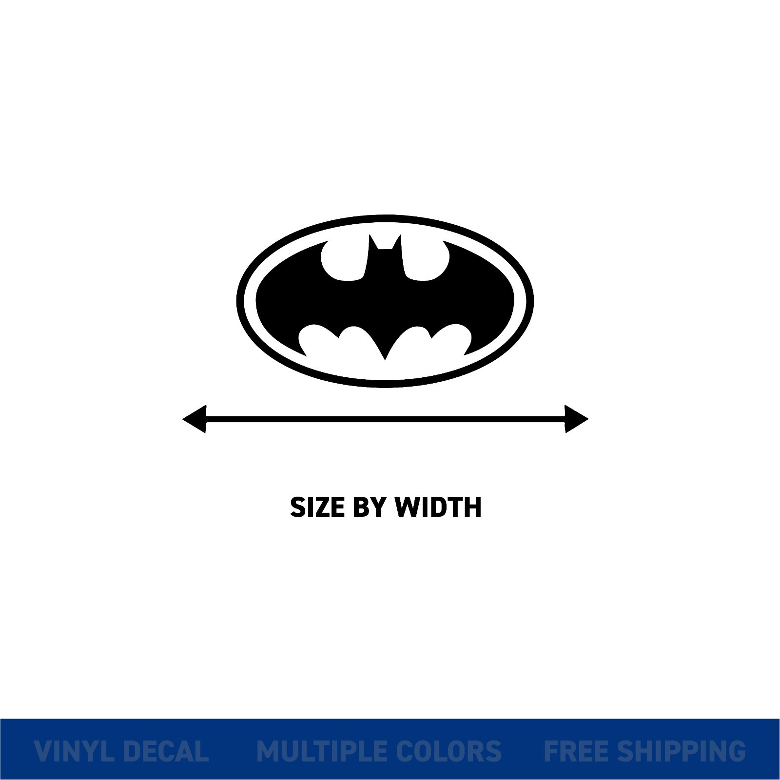 BATMAN Logo Vinyl Decal Sticker Car and Any Surface Multiple Colors & Sizes