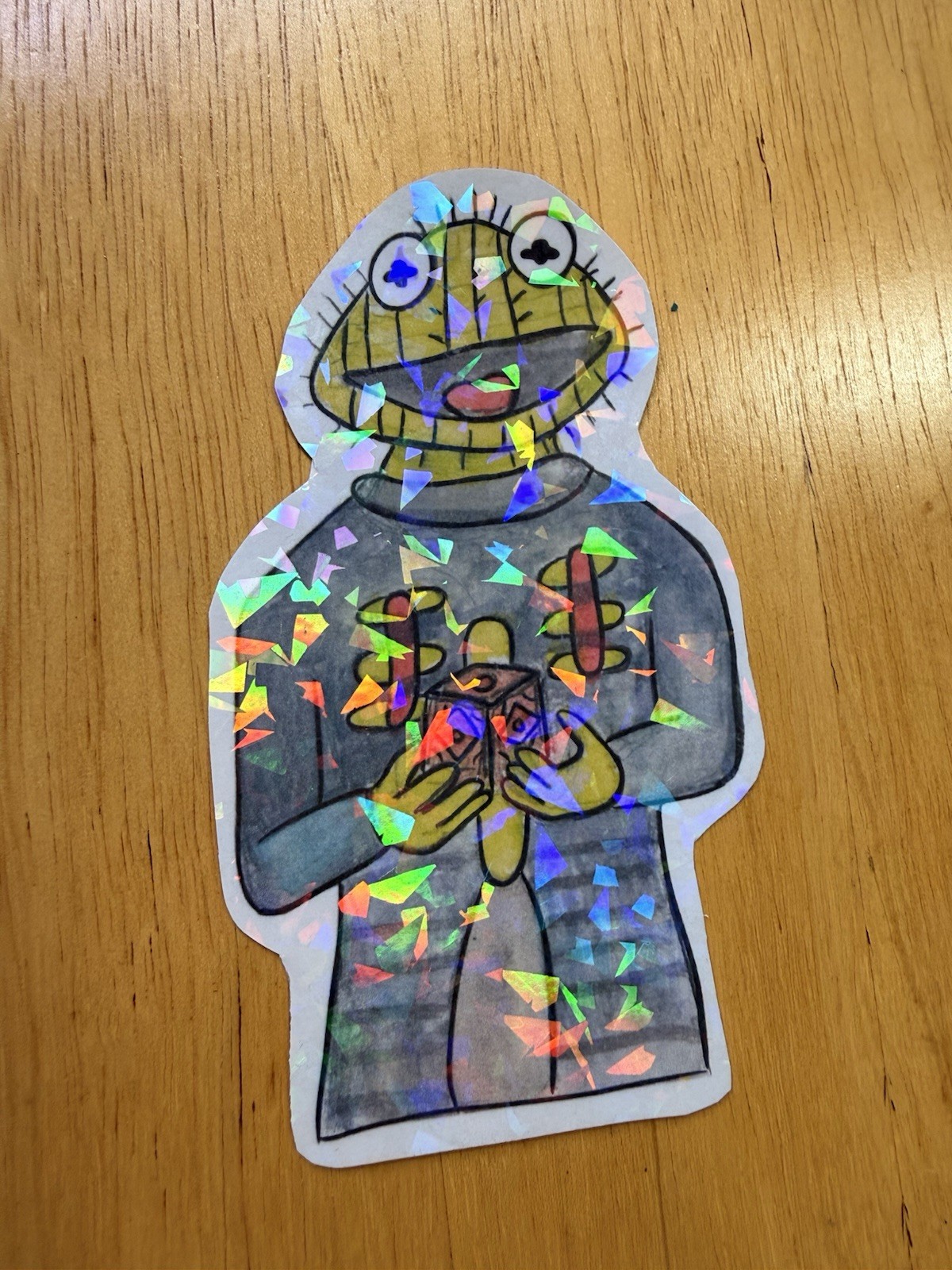 Kermit the frog pinhead hellraiser art sticker decal muppets horror theme