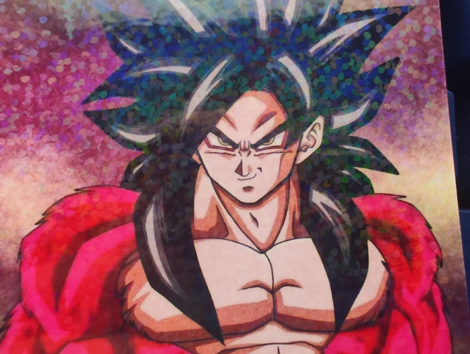 Goku SSJ4 Stare DBZ Dragon Ball Z Retro Nostalgia Sticker Holographic